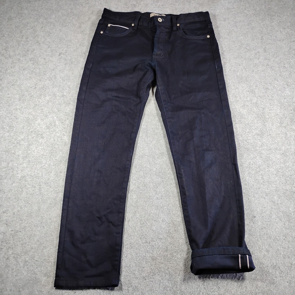 Naked & Famous Super Guy Indigo Indigo Stretch Selvedge Denim‎ Jeans 33x29